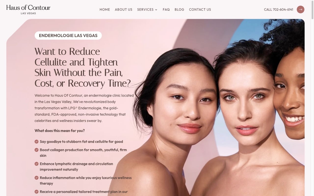 Haus of Contour website built by Spectral Vision