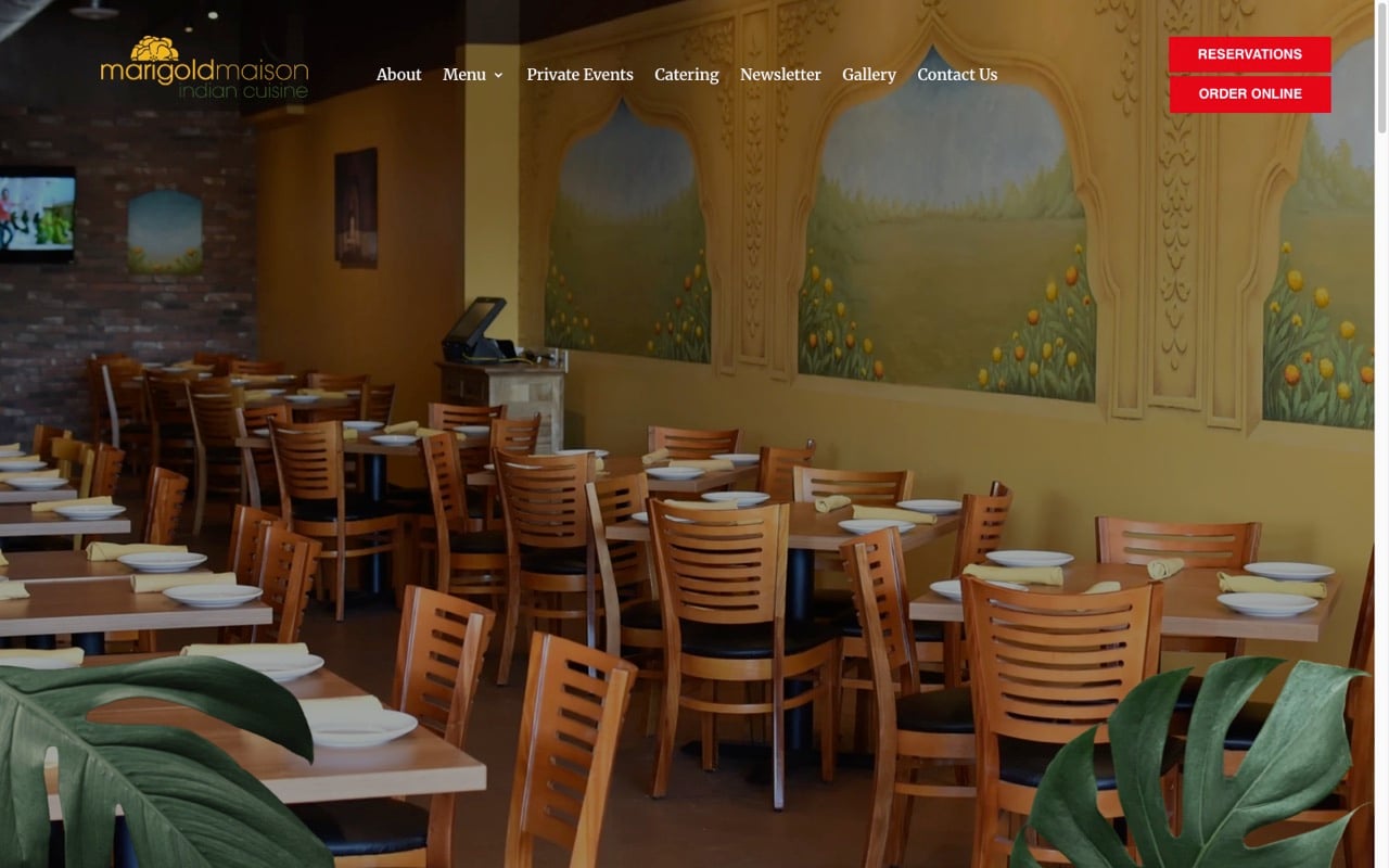 Marigold Maison website built by Spectral Vision